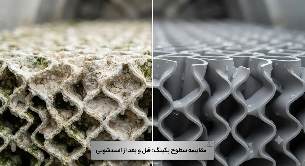 علائم نیاز به اسیدشویی برج خنک کننده